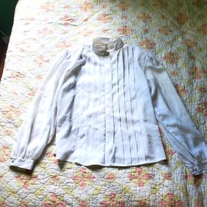 Button Down White Blouse